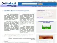 Tablet Screenshot of orbiteka.lt
